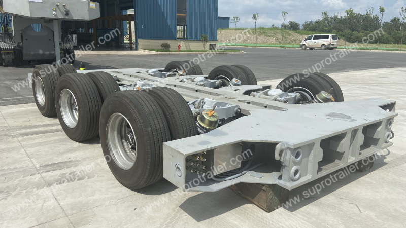 hydraulic suspension windmill tower semi trailer