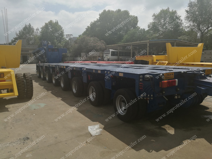 multi axles hydraulic modular trailer