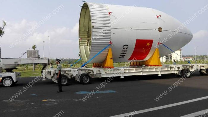 china military hydraulic modular trailer