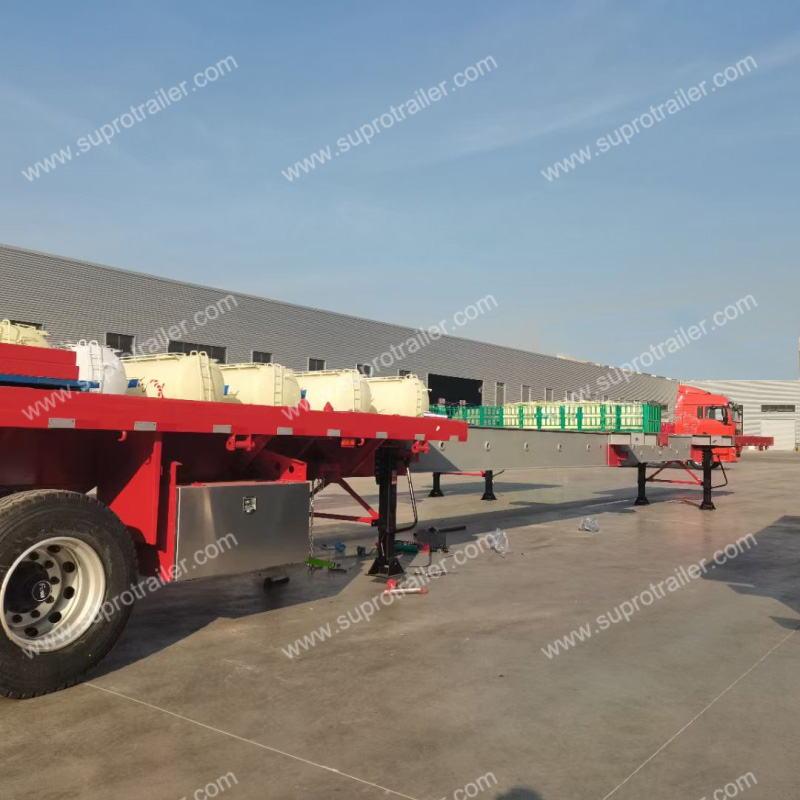 extendable low bed trailer