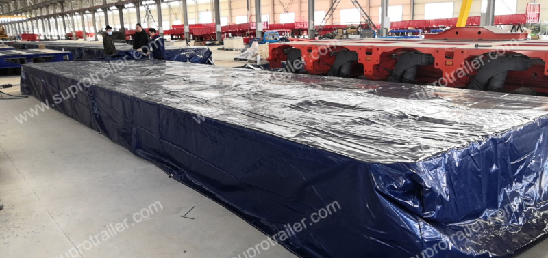 hydraulic modular trailer shipment