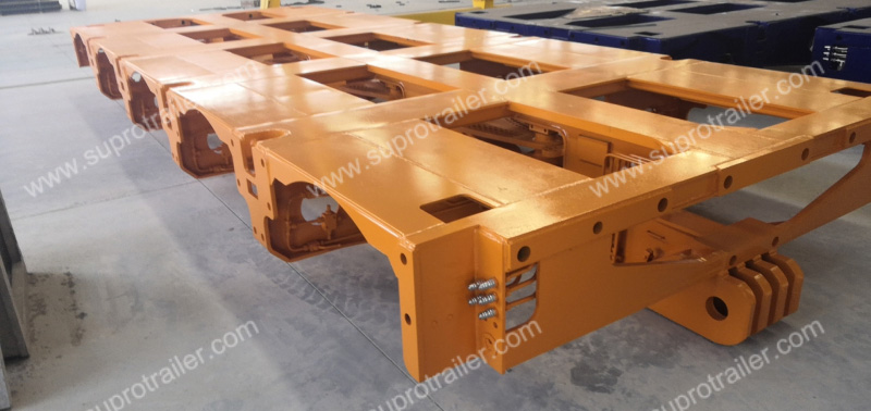 frame of the hydraulic modular trailer