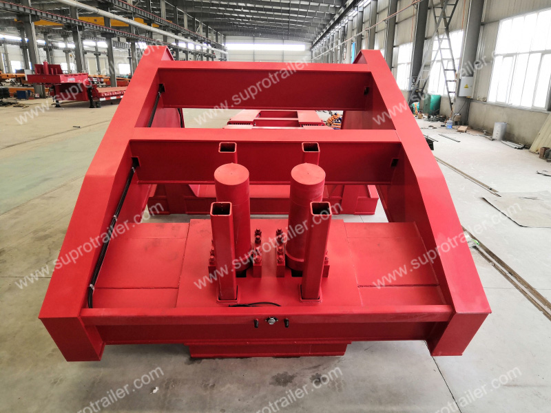 hydraulic gooseneck of girder bridge