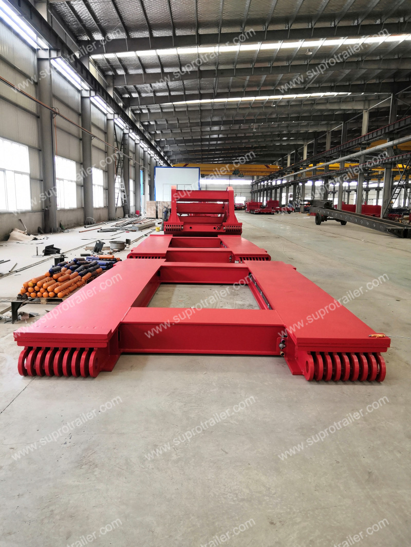 middle platform of girder bridge trailer