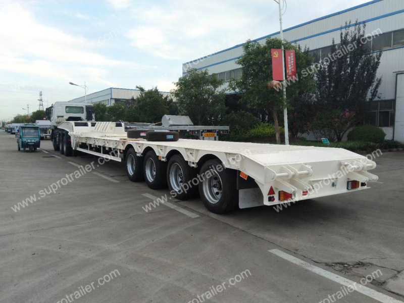 folding gooseneck lowbed trailer