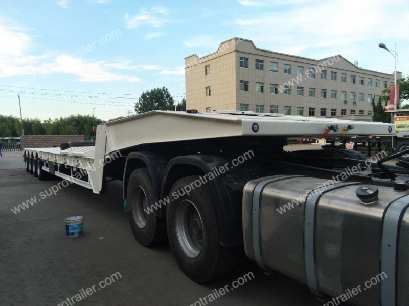 folding gooseneck lowbed trailer