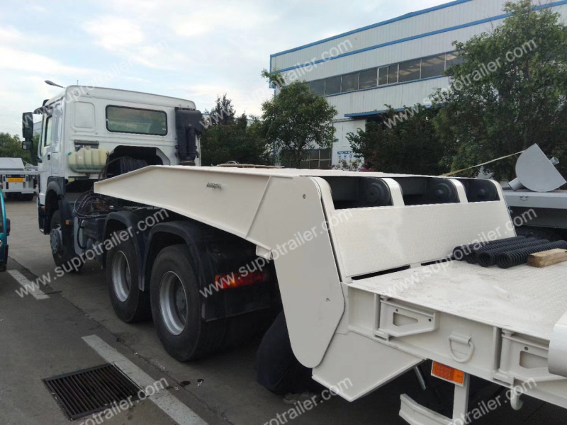 folding gooseneck lowbed trailer