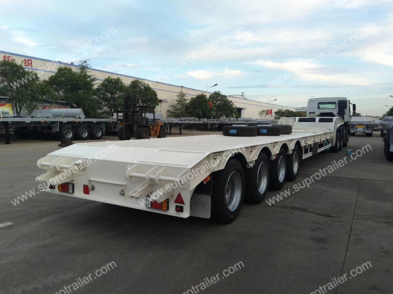 folding gooseneck lowbed trailer