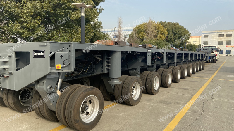 custmized hydraulic modular trailer