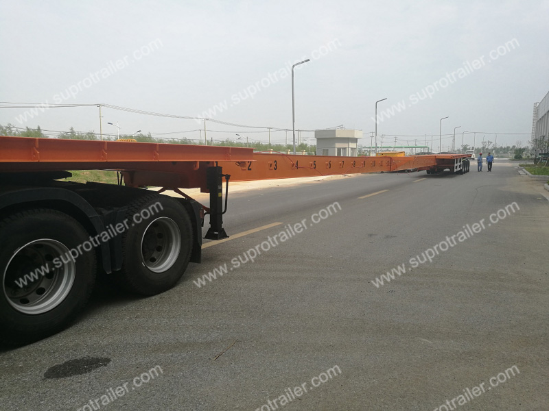 windmill turbine blade extendable trailer