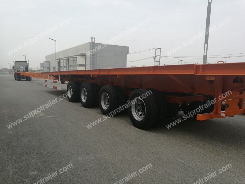 windmill turbine blade extendable trailer