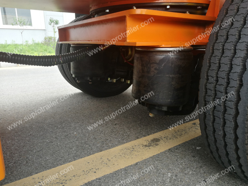 air suspension of the extendable trailer