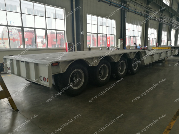 folding gooseneck lowboy trailer