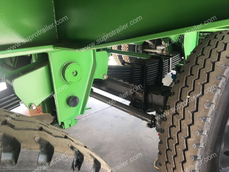 pneumatic steering axle of multi axles low bed trailer