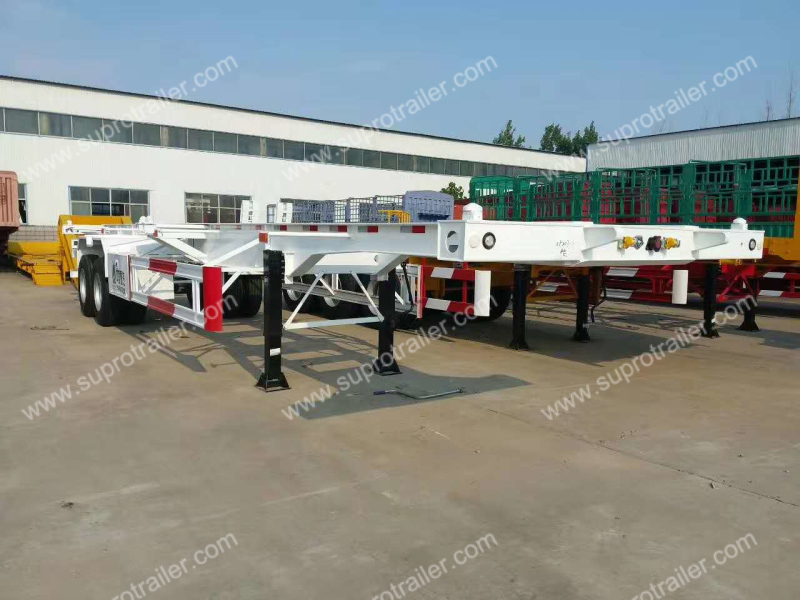 2 axles container trailer