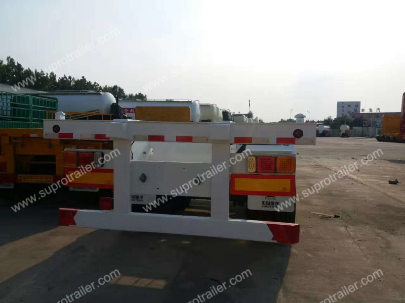 2 axles 40ft container trailer