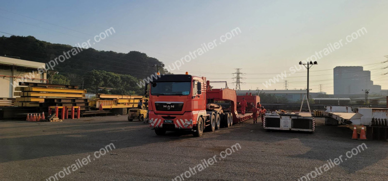 girder bridge for dolly trailer