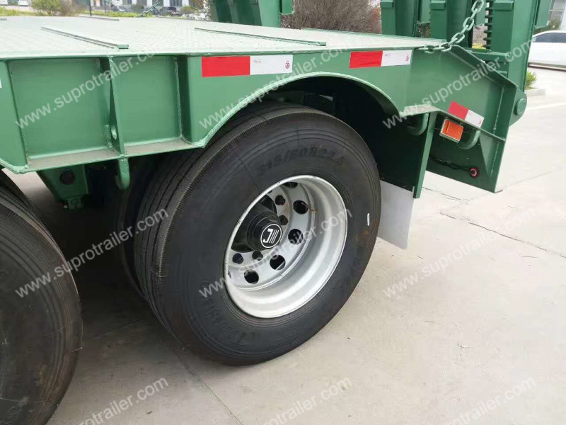 3 axles low bed trailer