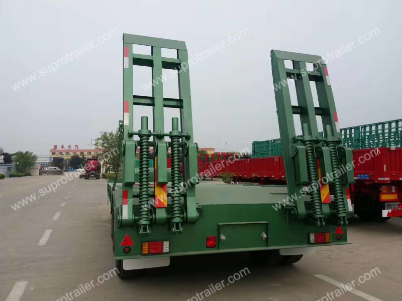 3 axles low bed trailer