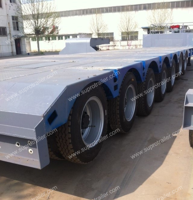 multi axles low bed trailer