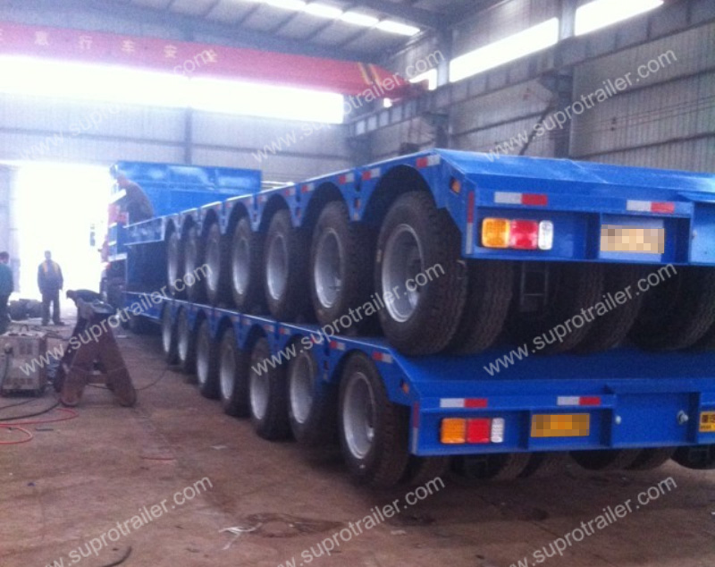 multi axles low bed trailer