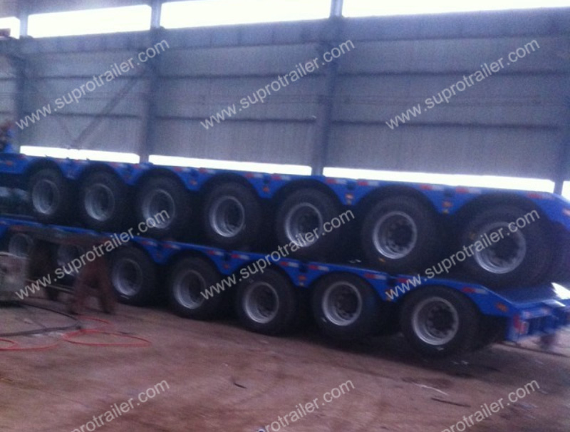 multi axles low bed trailer