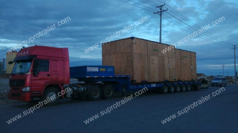 multi axles low bed trailer