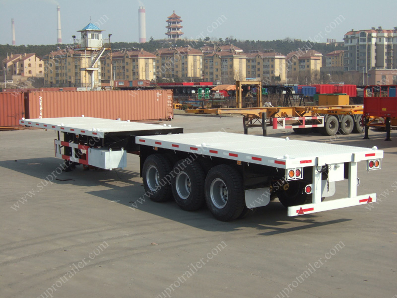 Extendable container trailer