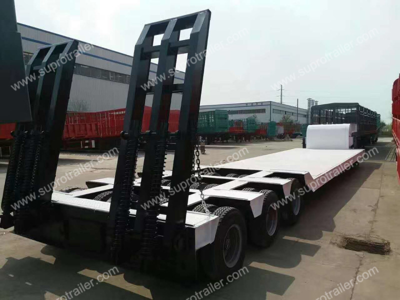 3 lines 6 axles lowboy trailer