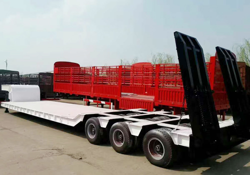 3 Lines - 6 Axles Lowboy Trailer