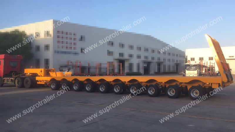 10 axles multi axles low bed trailer