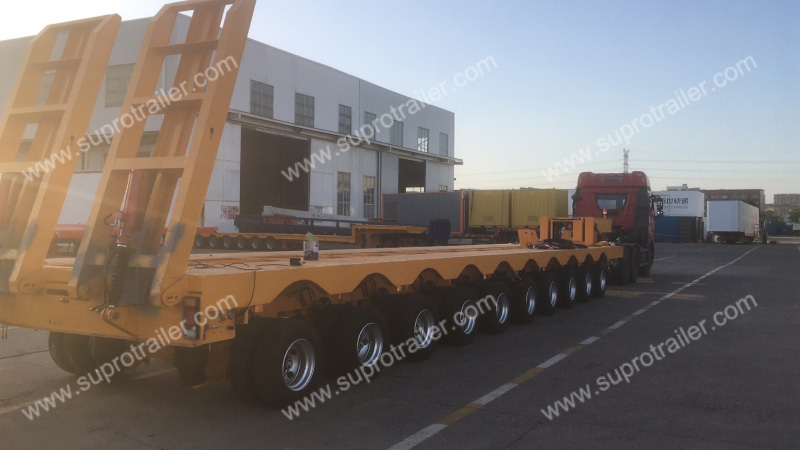 10 axles multi axles low bed trailer