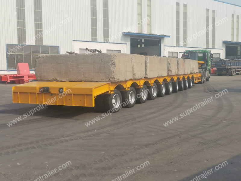 10 axles low bed trailer