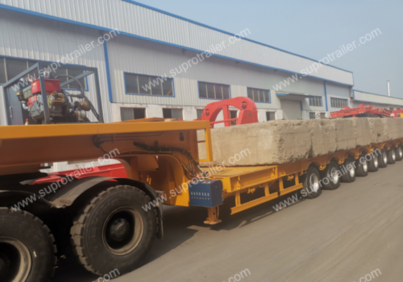 10 axles low bed trailer