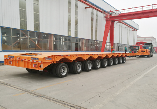 Hydraulic Suspension Multi Axles Low Bed Trailer