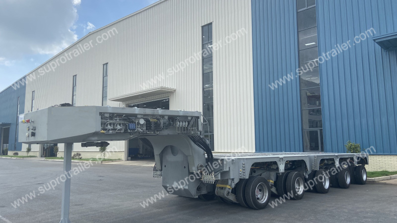 customized hydraulic modular trailer