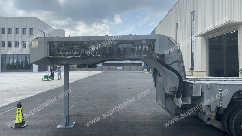 electric gooseneck of customizedhydraulic modular trailer