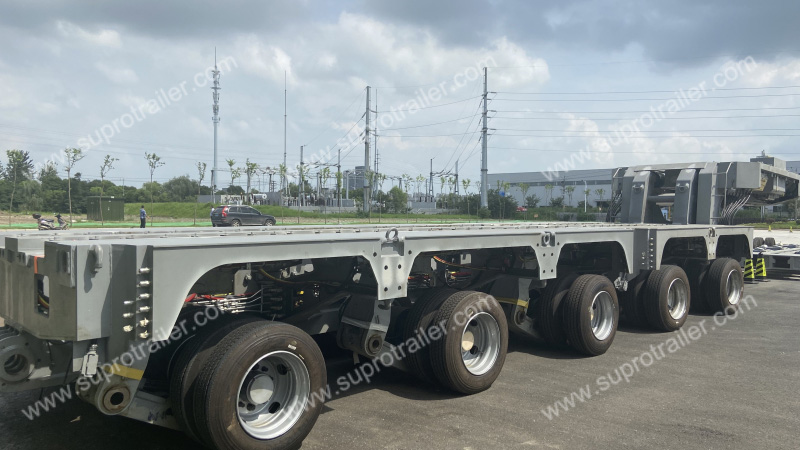 customized hydraulic modular trailer