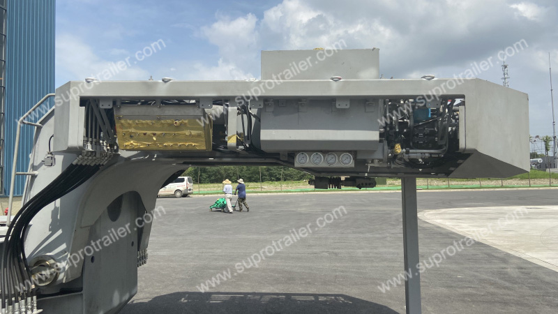 electric gooseneck of customized hydraulic modular trailer