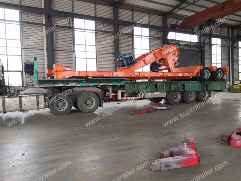 detachable gooseneck lowbed trailer