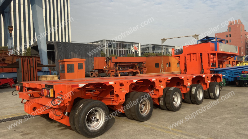 multi axles hydraulic suspension modular trailer