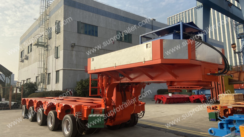 multi axles hydraulic suspension modular trailer