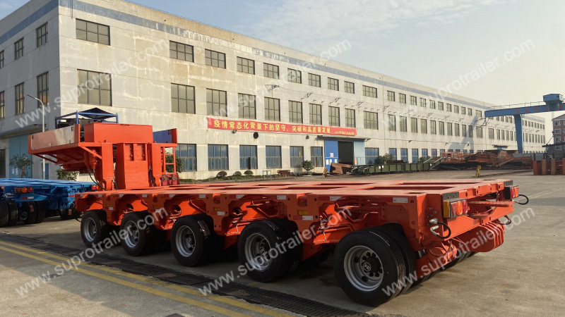 multi axles hydraulic suspension modular trailer