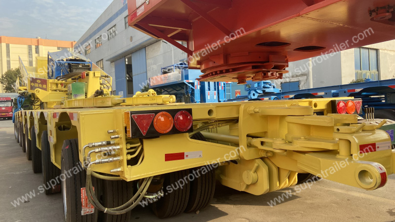 multi axles hydraulic suspension modular trailer