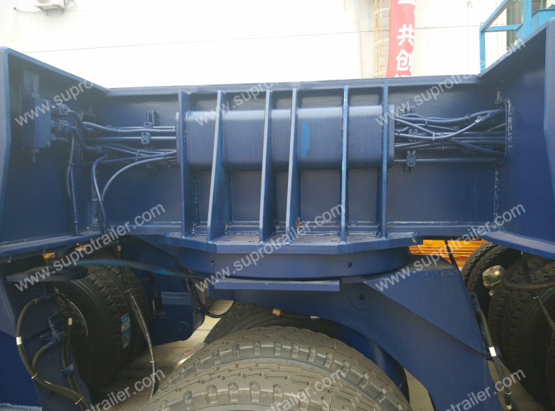 hydraulic suspension of multi axles hydraulic platform modular trailer