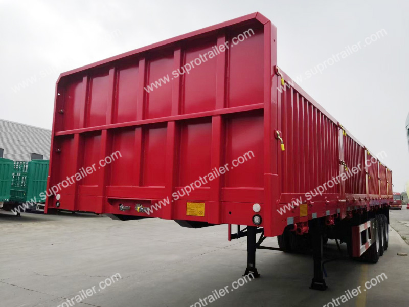 side wall low bed trailer 