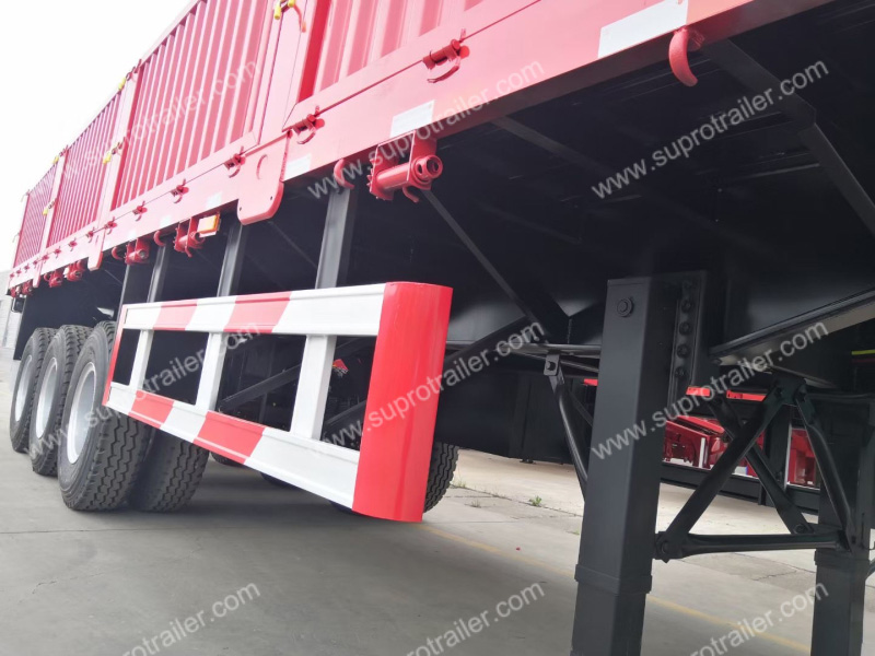 side wall low bed trailer 