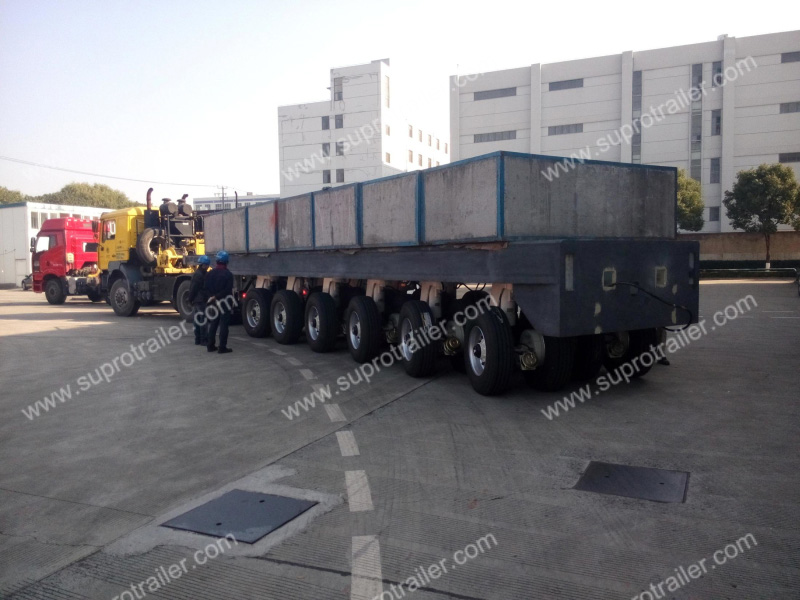 European hydraulic modular trailer