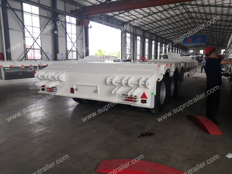 3 axles low bed trailer for sale