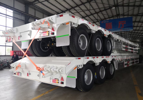 3 Axles Low Bed Trailer